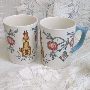 NEVER USED Set of 2 West Elm + Klaus Haapaniemi Nordic Animals Cup